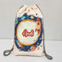 Personalised Space Printed Drawstring Bag with Neck Pillow Combo for Kids